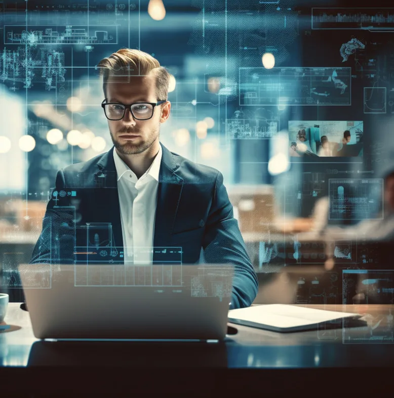 Comparison between uncontrolled AI platform usage where sensitive data flows freely to external services versus eScan's protected environment where sensitive information is filtered and blocked while maintaining productive AI capabilities.